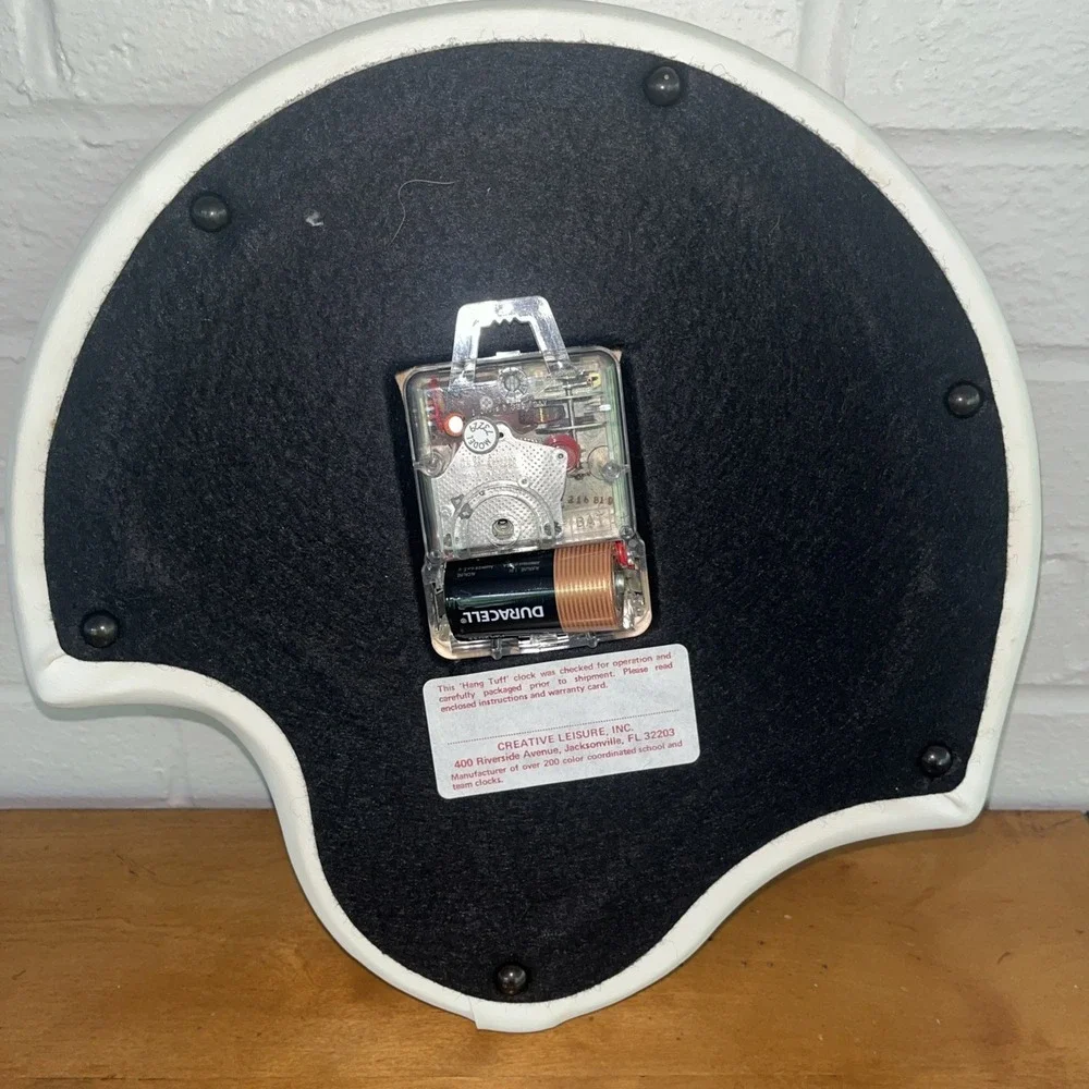 Vtg‎ University Kentucky Wildcats Football Clock Hang Tuff Rivets Non Working